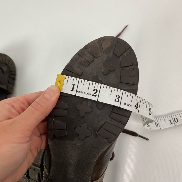 Brown leather boots Steve Madden size 9 1/2 - Picture 3 of 15